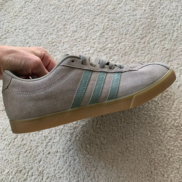 Adidas Old School Ortholite Cloud Suede Sneakers Brown Gray Gum Sole Size 8 - Picture 2 of 8